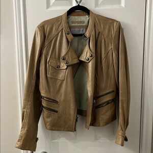 Marc New York Tan Leather Jacket